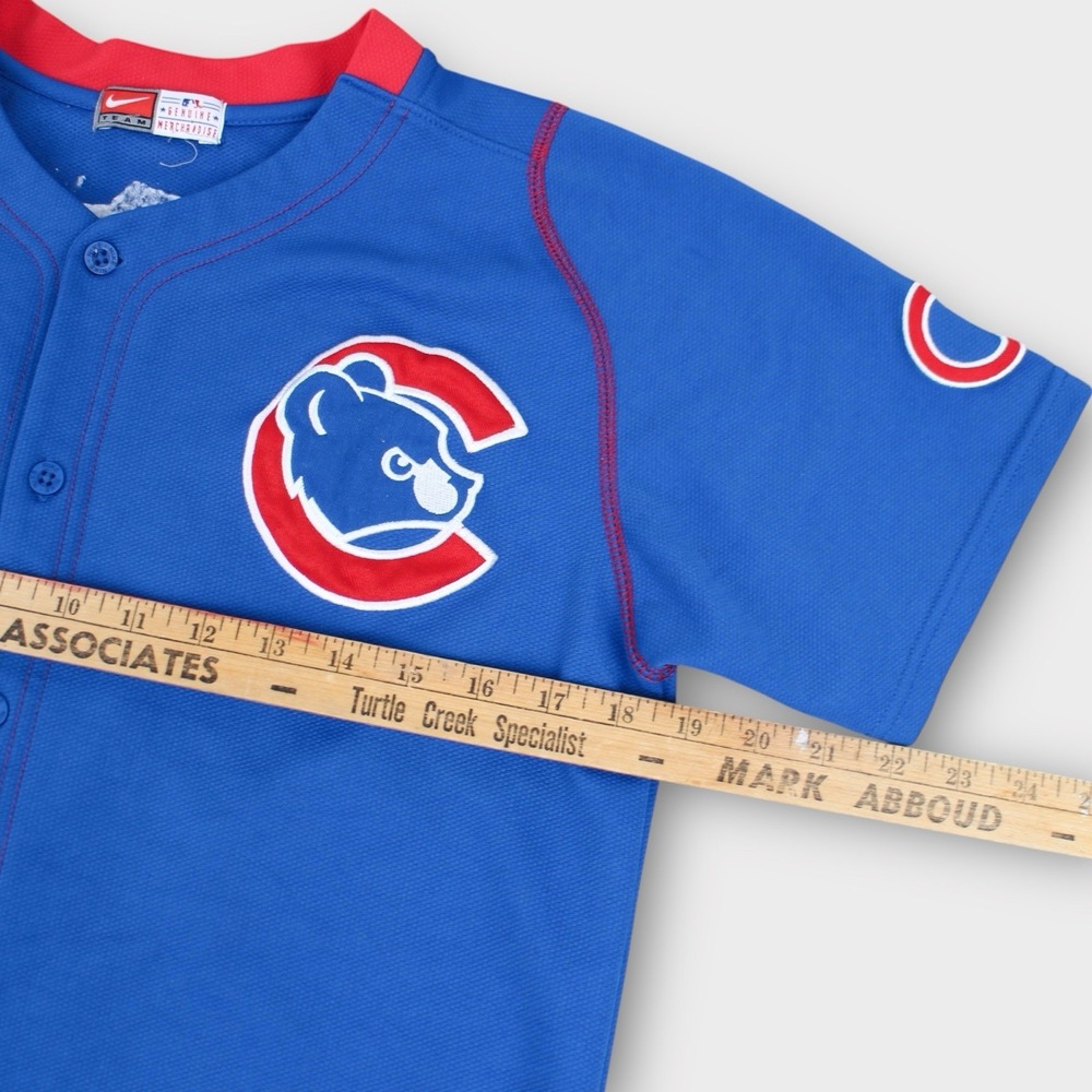Nike Chicago Cubs Kosukre Fukudome #1 Youth Large Blue MLB Baseball Jersey - Picture 4 of 5